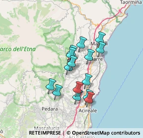 Mappa Via Ballofuga, 95019 Zafferana Etnea CT, Italia (5.91)