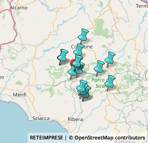 Mappa Via Roma, 90032 Bisacquino PA, Italia (9.44333)