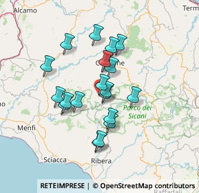 Mappa Via Roma, 90032 Bisacquino PA, Italia (12.4115)