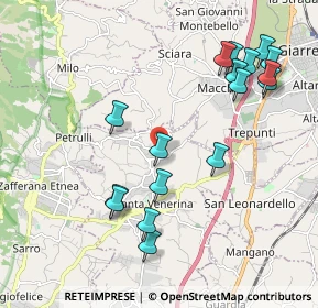 Mappa Via Giotto, 95010 Santa Venerina CT, Italia (2.47294)