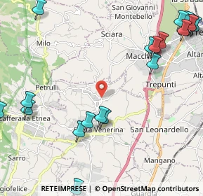 Mappa Via Giotto, 95010 Santa Venerina CT, Italia (3.4465)