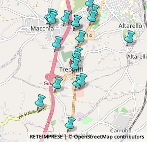 Mappa Via Giovanni Pascoli, 95014 Giarre CT, Italia (1.1185)