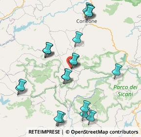 Mappa Cortile Vetrano, 90032 Bisacquino PA, Italia (9.775)