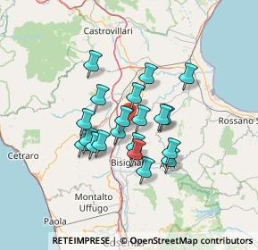 Mappa Contrada Mandrie, 87048 Santa Sofia D'epiro CS, Italia (11.1735)