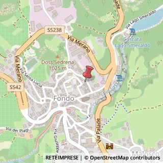 Mappa Via Bernardo Clesio, 37, 38013 Fondo, Trento (Trentino-Alto Adige)