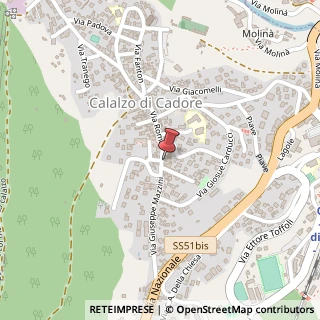 Mappa Via Mazzini, 54/A, 32042 Calalzo di Cadore, Belluno (Veneto)