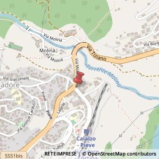 Mappa Via Stazione, 13, 32042 Calalzo di Cadore, Belluno (Veneto)
