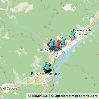Mappa Via Angelo Frescura, 32042 Calalzo di Cadore BL, Italia (1.3815)