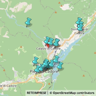 Mappa Via Fanton, 32042 Calalzo di Cadore BL, Italia (1.911)