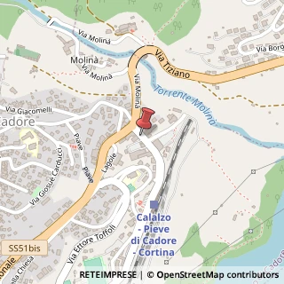 Mappa Via Stazione, 21, 32042 Calalzo di Cadore BL, Italia, 32042 Calalzo di Cadore, Belluno (Veneto)