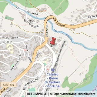 Mappa Via Stazione, 21, 32042 Calalzo di Cadore, Belluno (Veneto)