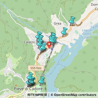 Mappa Via Lagole, 32042 Calalzo di Cadore BL, Italia (1.0105)