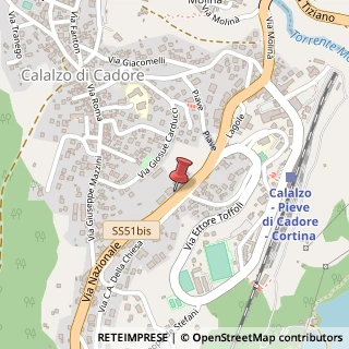 Mappa Via Nazionale, 37, 32042 Calalzo di Cadore, Belluno (Veneto)