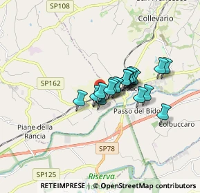 Mappa Via Vincenzo Cento, 62010 Casette Verdini MC, Italia (1.103)