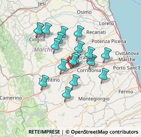 Mappa Via Vincenzo Cento, 62010 Casette Verdini MC, Italia (11.64833)