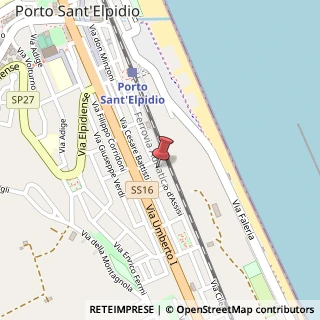 Mappa Via s. francesco d'assisi 1, 63018 Porto Sant'Elpidio, Fermo (Marche)