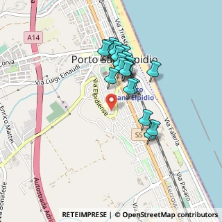 Mappa Via Adige, 63821 Porto Sant'Elpidio FM, Italia (0.3885)