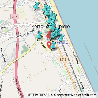 Mappa Via Adige, 63821 Porto Sant'Elpidio FM, Italia (0.4135)