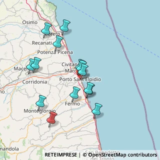 Mappa Via Adige, 63821 Porto Sant'Elpidio FM, Italia (14.71429)