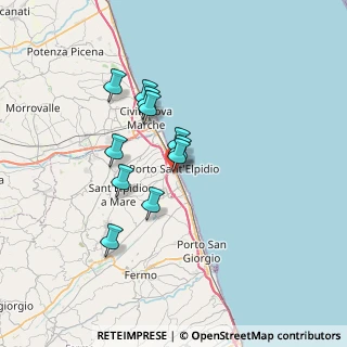 Mappa Via Adige, 63821 Porto Sant'Elpidio FM, Italia (5.46)
