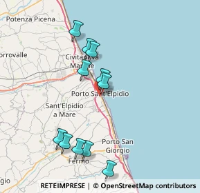 Mappa Via Adige, 63821 Porto Sant'Elpidio FM, Italia (7.75636)