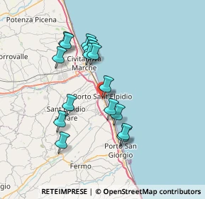 Mappa Via Adige, 63821 Porto Sant'Elpidio FM, Italia (6.855)