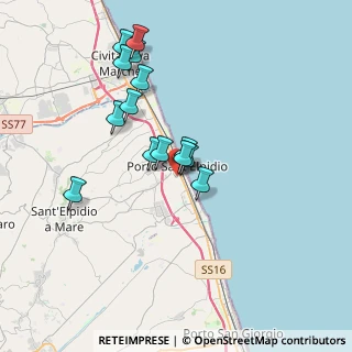 Mappa Via Adige, 63821 Porto Sant'Elpidio FM, Italia (3.335)