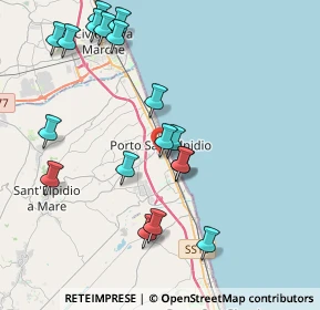 Mappa Via Adige, 63821 Porto Sant'Elpidio FM, Italia (4.48667)