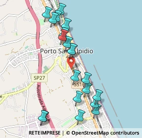 Mappa Via Giuseppe Verdi, 63821 Porto Sant'Elpidio FM, Italia (1.0835)