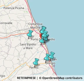 Mappa 63821 Porto Sant'Elpidio FM, Italia (4.01091)