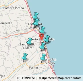Mappa 63821 Porto Sant'Elpidio FM, Italia (5.35273)