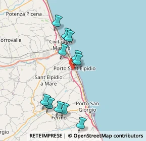 Mappa 63821 Porto Sant'Elpidio FM, Italia (7.67091)