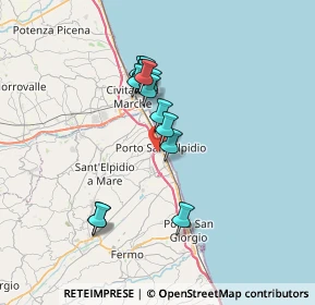 Mappa 63821 Porto Sant'Elpidio FM, Italia (5.90929)