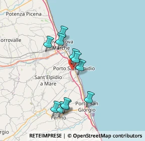 Mappa 63821 Porto Sant'Elpidio FM, Italia (6.70364)