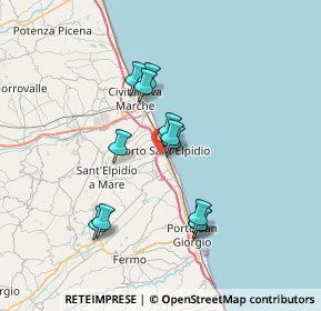 Mappa 63821 Porto Sant'Elpidio FM, Italia (6.1225)