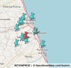 Mappa 63821 Porto Sant'Elpidio FM, Italia (7.17182)