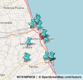 Mappa 63821 Porto Sant'Elpidio FM, Italia (6.36)