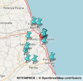 Mappa 63821 Porto Sant'Elpidio FM, Italia (5.61917)