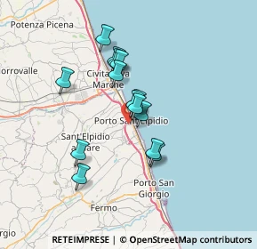 Mappa 63821 Porto Sant'Elpidio FM, Italia (5.55714)