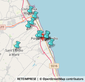 Mappa 63821 Porto Sant'Elpidio FM, Italia (2.50818)