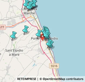 Mappa 63821 Porto Sant'Elpidio FM, Italia (3.37471)