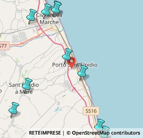 Mappa 63821 Porto Sant'Elpidio FM, Italia (6.53417)