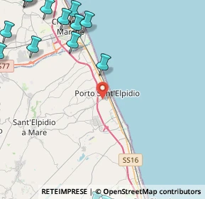 Mappa 63821 Porto Sant'Elpidio FM, Italia (7.21067)