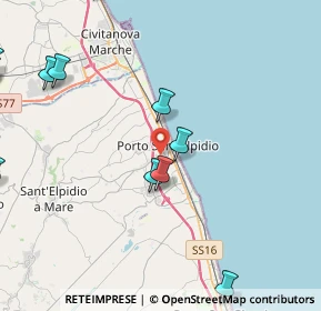 Mappa 63821 Porto Sant'Elpidio FM, Italia (6.36923)