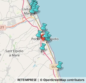 Mappa 63821 Porto Sant'Elpidio FM, Italia (4.14308)