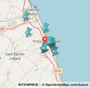 Mappa 63821 Porto Sant'Elpidio FM, Italia (2.09364)