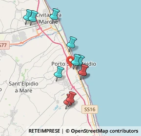 Mappa 63821 Porto Sant'Elpidio FM, Italia (3.39091)