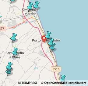 Mappa 63821 Porto Sant'Elpidio FM, Italia (6.46786)