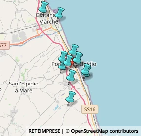 Mappa 63821 Porto Sant'Elpidio FM, Italia (2.31167)