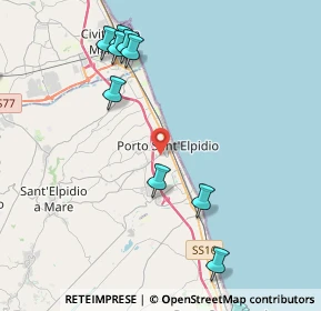 Mappa 63821 Porto Sant'Elpidio FM, Italia (5.89667)